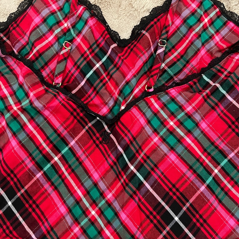 Victoria's Secret Red Plaid Chemise - Picture 2 of 4